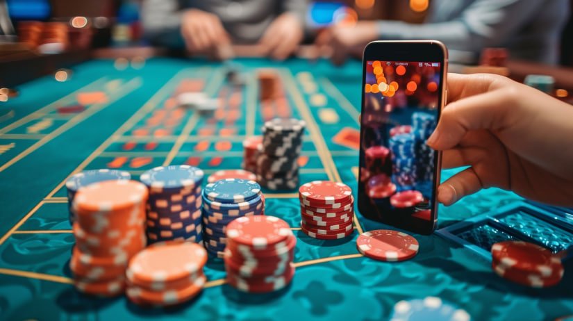 Antarmuka aplikasi togelslot menampilkan permainan slot dan opsi live casino